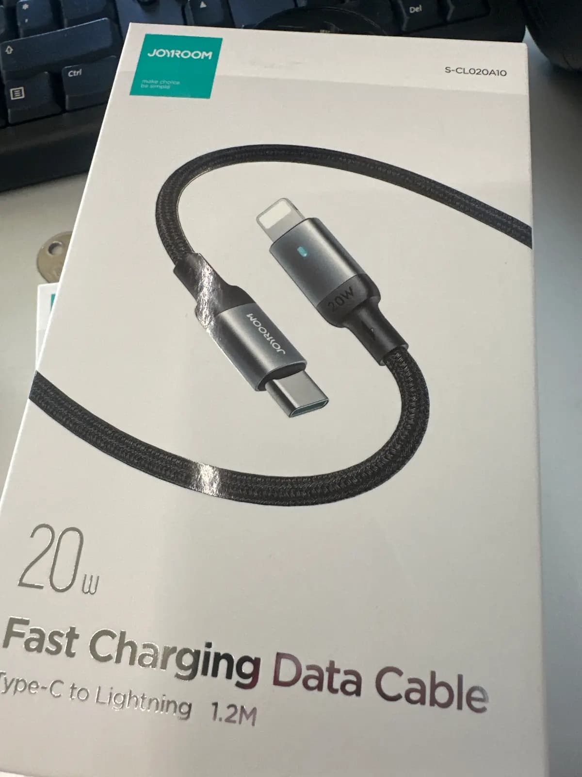 USB kabelis Joyroom S-CL020A10 Type-C to Lightning 20W 1.2m juodas